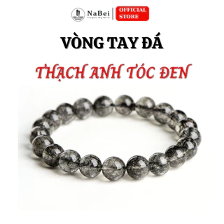 Vòng Tay Thạch Anh Tóc Đen Tự Nhiên Phù Hợp Cho Mệnh Thủy