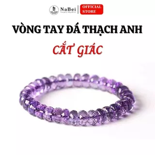 Vòng Tay Đá Thạch Anh Tự Nhiên Cắt Giác Phù Hợp Tất Cả Các Mệnh