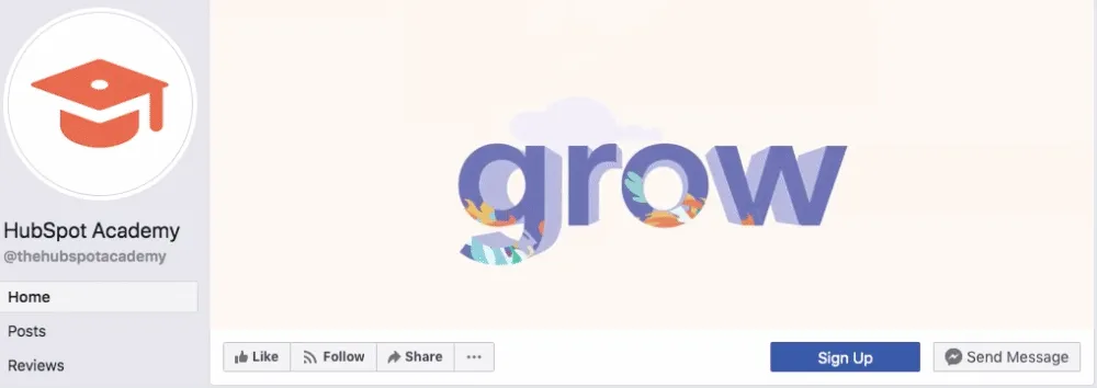 Hoạt ảnh trong banner HubSpot Academy là ý tưởng sáng tạo mang lại hiệu quả cao