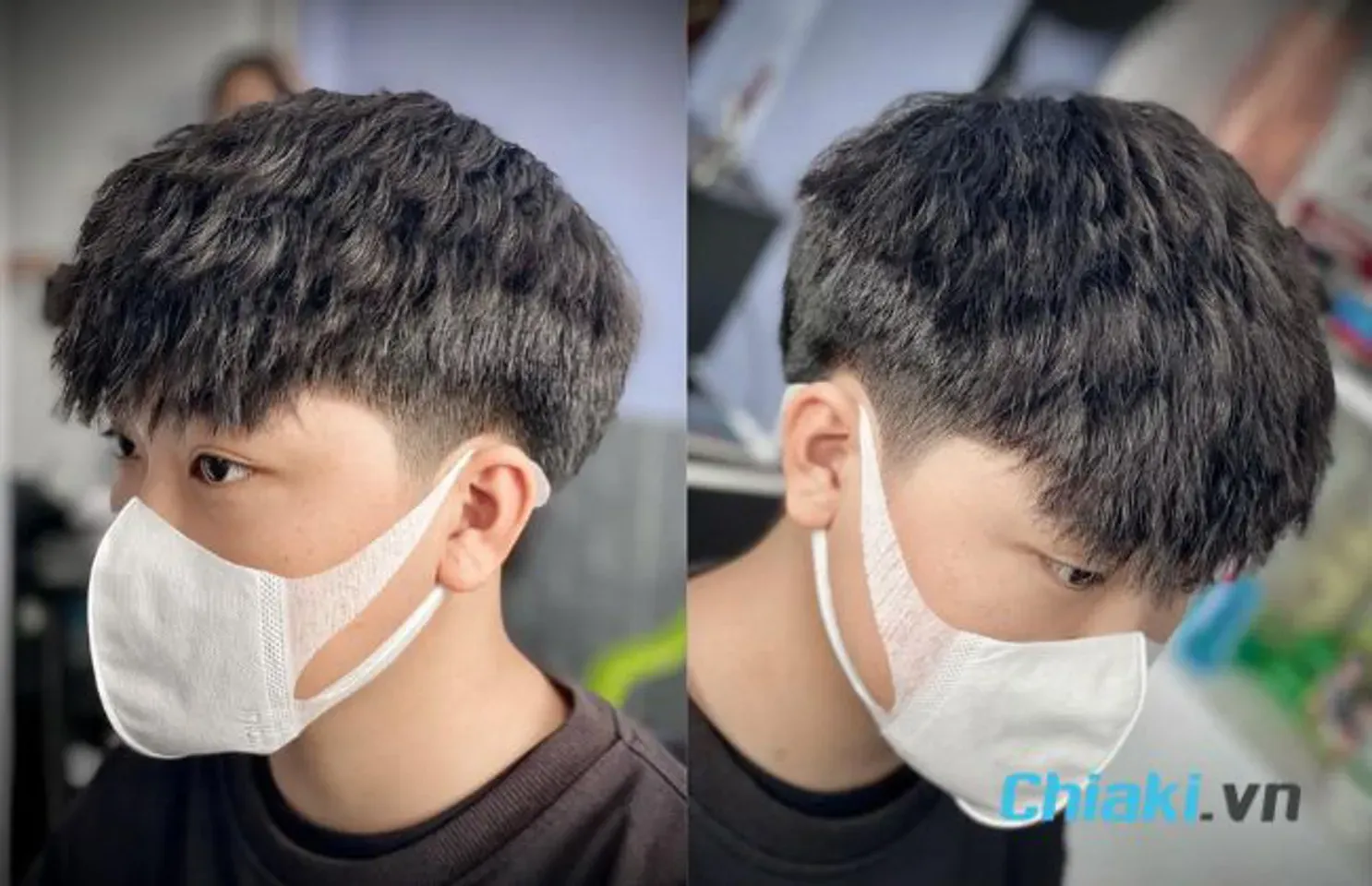 Kiểu tóc nam layer uốn con sâu, cá tính và trẻ trung