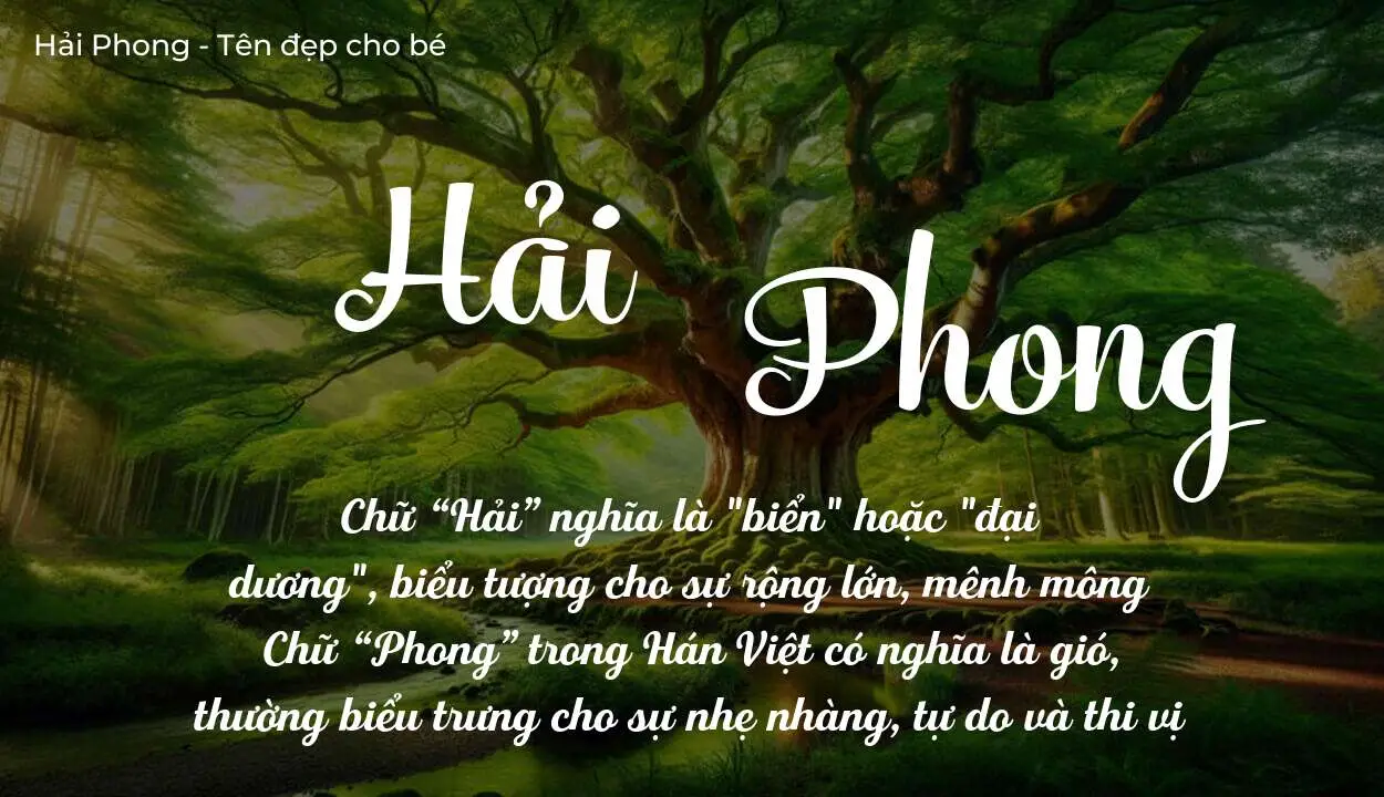 Ý Nghĩa Tên Hải Phong | Sức Mạnh, Phong Thủy Và Gợi Ý Tên Đệm Hay