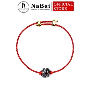 Vòng Tay Cỏ Bốn Lá Thạch Anh Tóc Tự Nhiên Phù Hợp Tất Cả Các Mệnh