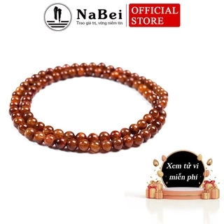 Chuỗi Vòng Tay Thạch Anh Tóc Nâu Tự Nhiên Phù Hợp Cho Mệnh Khuyết Hỏa, Thổ