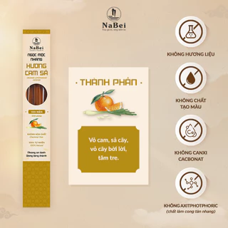 Nhang Cam Sả Cao Cấp Ngọc Mộc Nhang 100% Không Hóa Chất, Không Cuộn Tàn, An Toàn Cho Sức Khỏe Bà Bầu, Trẻ Em