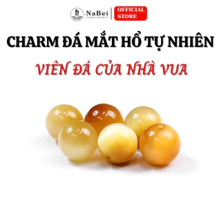 Charm Đá Mắt Hổ Tự Nhiên Mix Vòng Tay Cho Nam Nữ