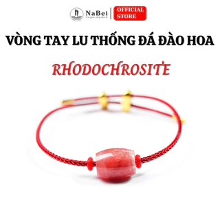 Vòng Tay Lu Thống Đá Đào Hoa Tự Nhiên Phù Hợp Cho Nam Nữ Mệnh Hỏa, Thổ