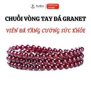 Chuỗi Vòng Tay Đá Garnet Tự Nhiên Phù Hợp Cho Mệnh Khuyết Hỏa, Thổ