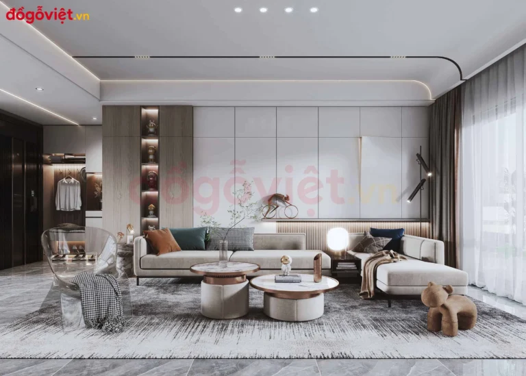 Phòng khách hiện đại: Thiết kế tam giác tinh tế