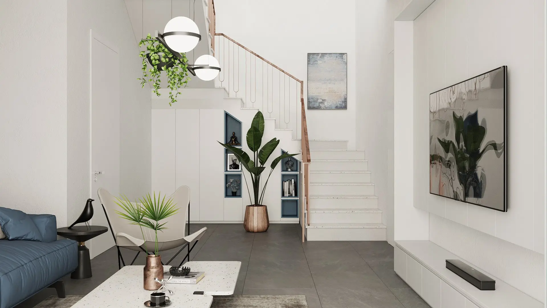 Kiêng Kỵ Cầu Thang Đâm Thẳng Ra Ngoài: Chìa Khóa Hóa Giải Tối Ưu 4 Cầu thang đâm thẳng cửa chính: Lỗi phong thủy