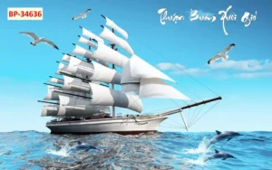 Thuyền vượt sóng gió: Biểu tượng hy vọng bình an