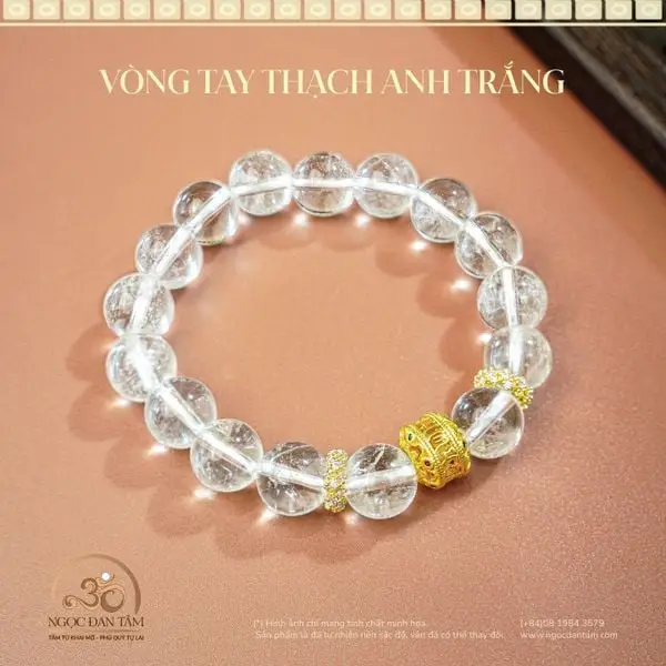 Vòng Thạch Anh Trắng Mệnh Kim: Khai Mở Vận Khí, Cải Thiện Cuộc Sống 6 Phụ nữ mệnh Kim: Thanh thoát, bình an với thạch anh trắng.