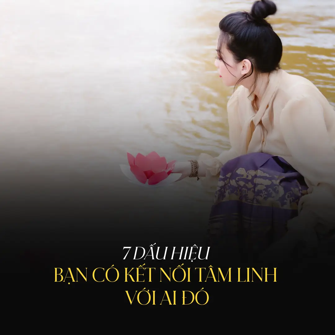 Người suy ngẫm kết nối tâm linh.