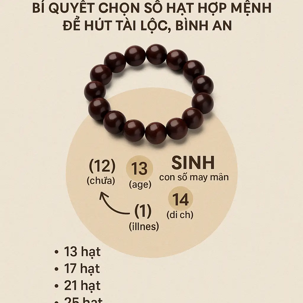 Giải Mã Bí Ẩn: Chọn Vòng Tay Phong Thủy Theo Tuổi Sao Cho Chuẩn Xác và Phát Huy Tối Đa Năng Lượng? 7 Vòng tay phong thủy hợp mệnh tài lộc