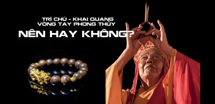 Khai quang vòng phong thủy trên bàn thờ nến trầm