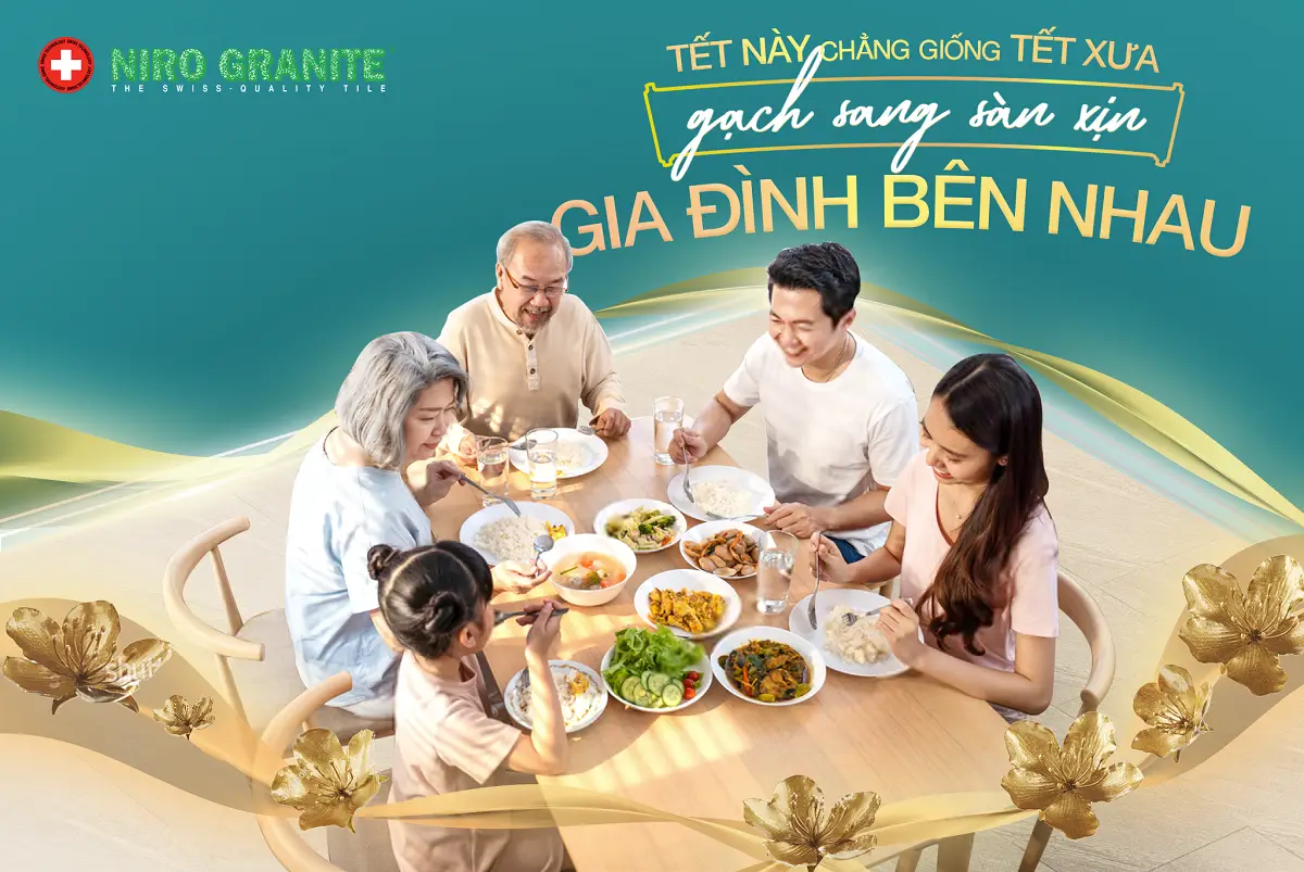 Gia đình sum vầy, hạnh phúc an yên.