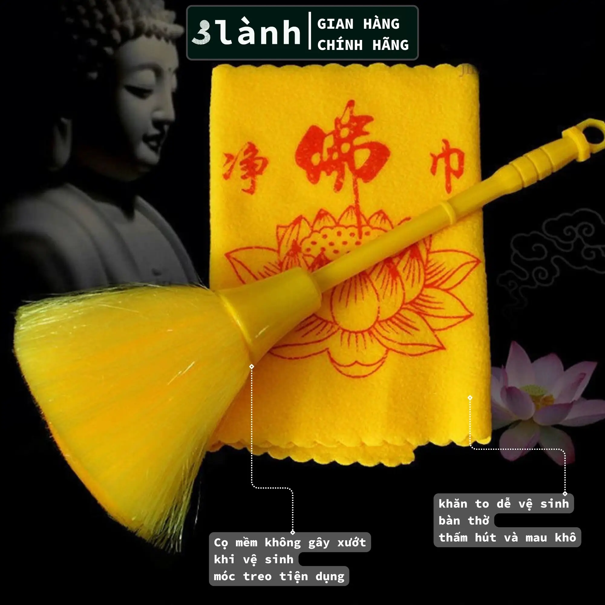 Dụng cụ vệ sinh bàn thờ chuyên dụng trang trọng