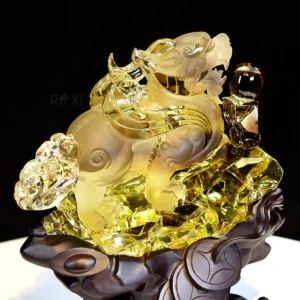 Tỳ Hưu đá thạch anh vàng uy nghi