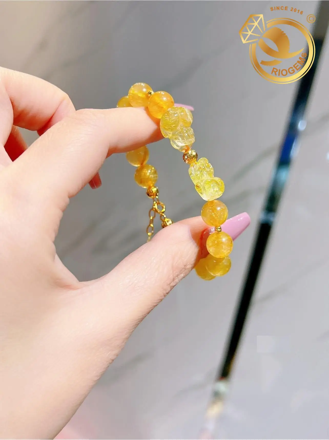 Vòng phong thủy đính Phổ Hiền Bồ Tát / Tỳ Hưu