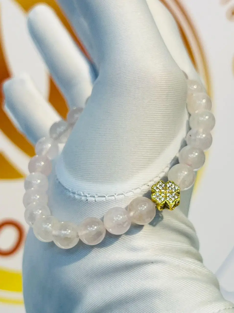 Vòng Thạch Anh Vàng 18K Thanh Tẩy Ánh Trăng