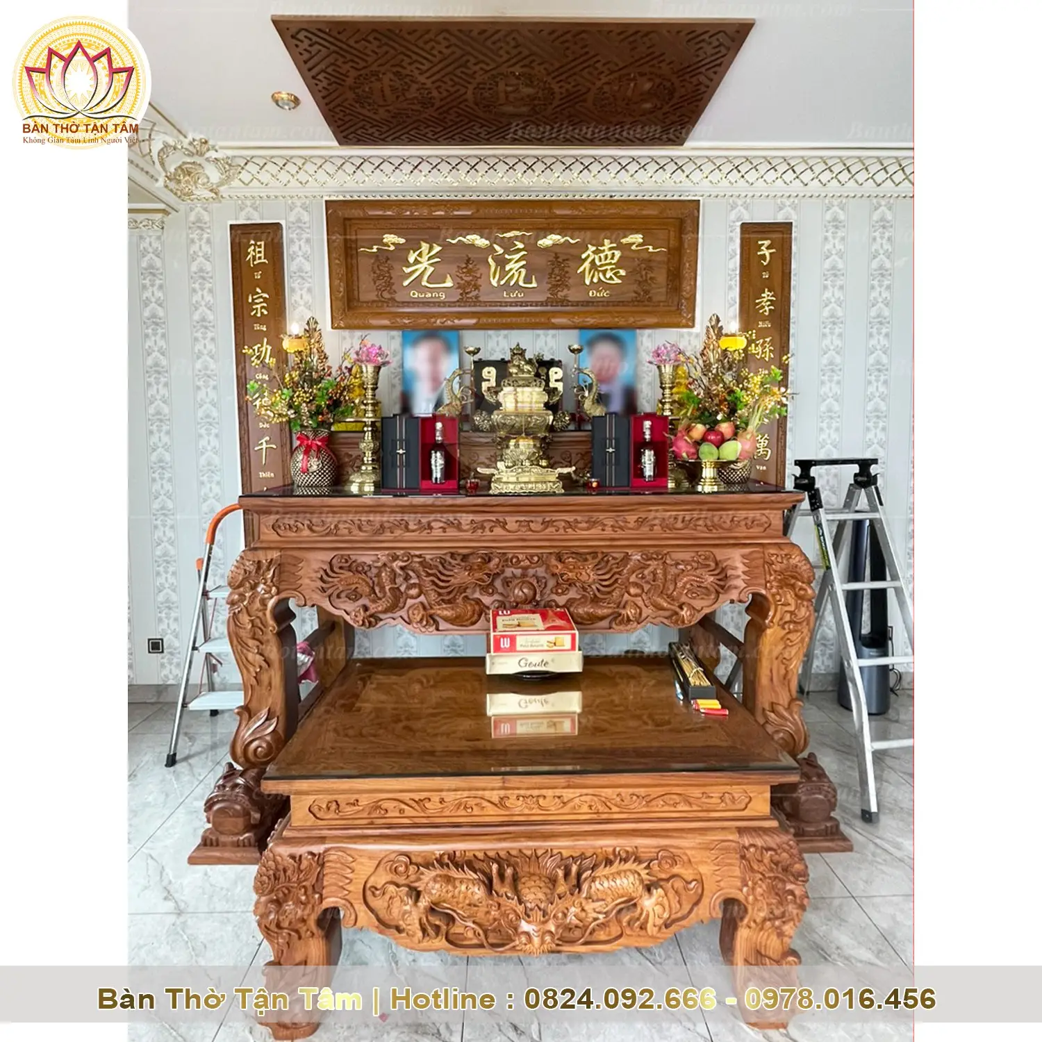 Ban Thờ Gia Tiên Đẹp Trang Nghiêm