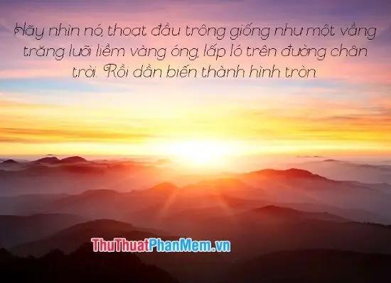 Bình minh mới, khởi đầu đầy hy vọng