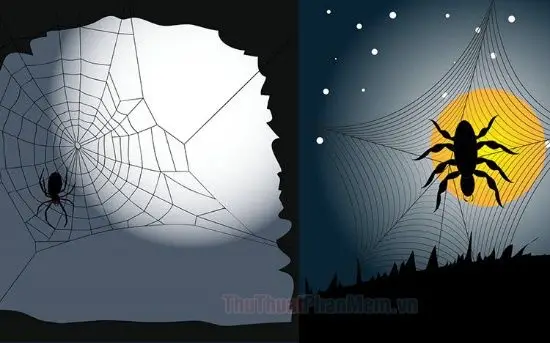 Nằm Mơ Thấy Nhện: Giải Mã Sâu Sắc Để Hóa Giải Và An Tâm Sống Thiện 7 Nhện độc biểu tượng trên mạng nhện.