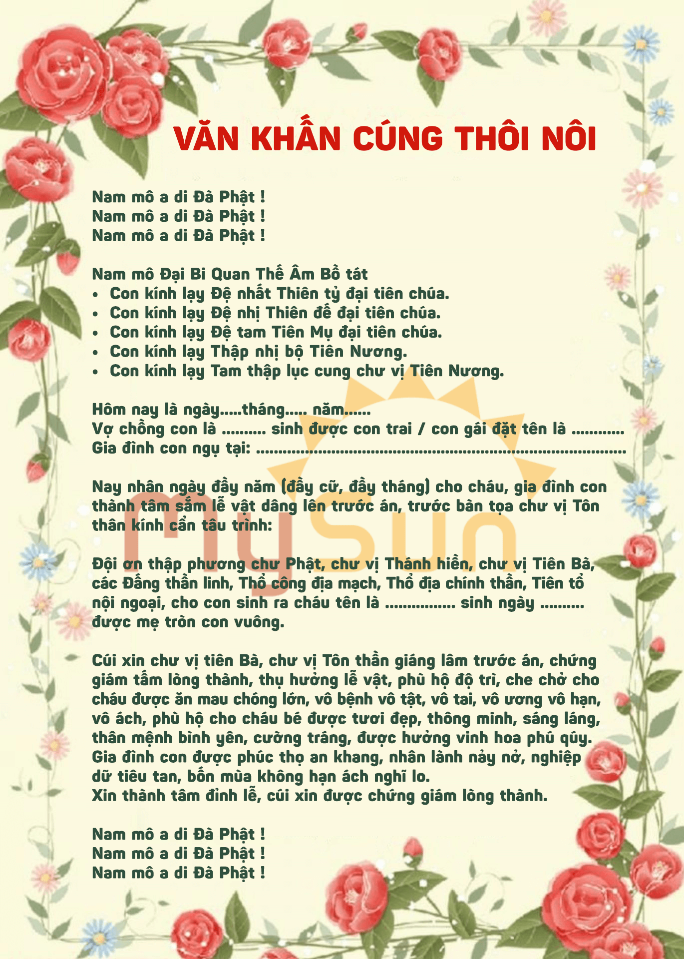 Hướng Dẫn Chi Tiết Văn Khấn Cúng Thôi Nôi Chuẩn Mực Cho Gia Đạo An Lạc 5 Gia đình thành tâm đọc văn khấn thôi nôi.