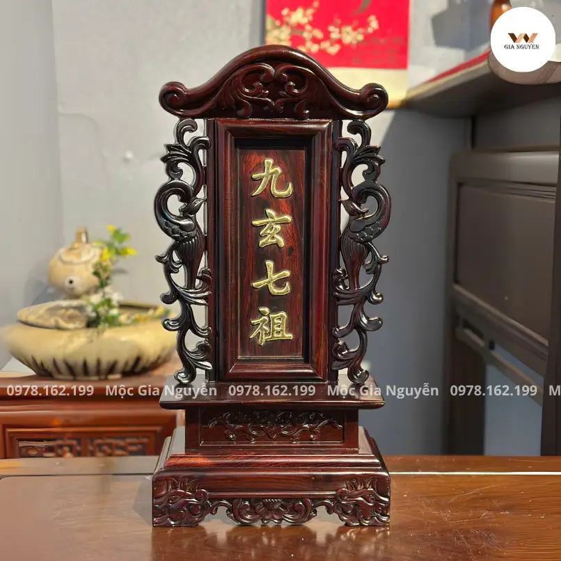 Bài vị song ngữ Hán Nôm Quốc ngữ