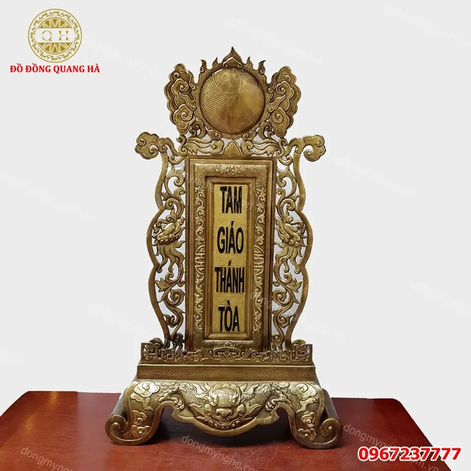 Hướng Dẫn Chi Tiết Lập Bài Vị Thờ Cúng Gia Tiên Đúng Chuẩn 3 Bài vị thờ cúng bằng đồng chạm khắc tinh xảo