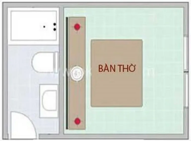 Bàn thờ phạm lỗi phong thủy, tránh hướng xấu.