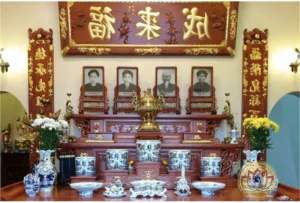 Cách bố trí bàn thờ gia tiên chuẩn