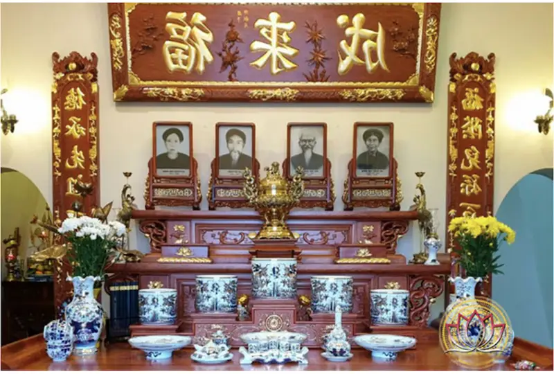 Kiêng Kỵ Lau Bàn Thờ Bằng Rượu: Nghi Thức Chuẩn Đảm Bảo Gia Đạo An Yên 3 Bố cục Bàn thờ Gia tiên Chuẩn Phong thủy