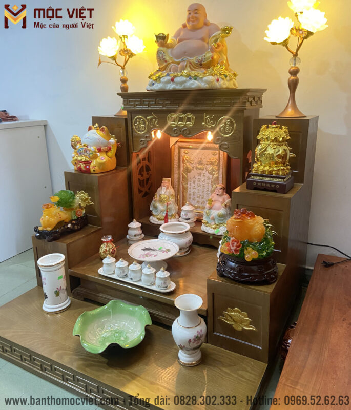 Tỳ Hưu và Bát Quái: Phép Cộng Hữu Cơ Cho Vượng Khí Gia Trạch Và Sự Nghiệp 7 Bàn thờ Thần Tài, vật phẩm phong thủy trang trọng.