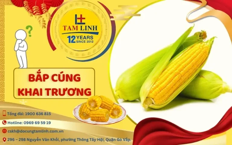 Hạt ngô vàng óng, biểu tượng sung túc tài lộc.
