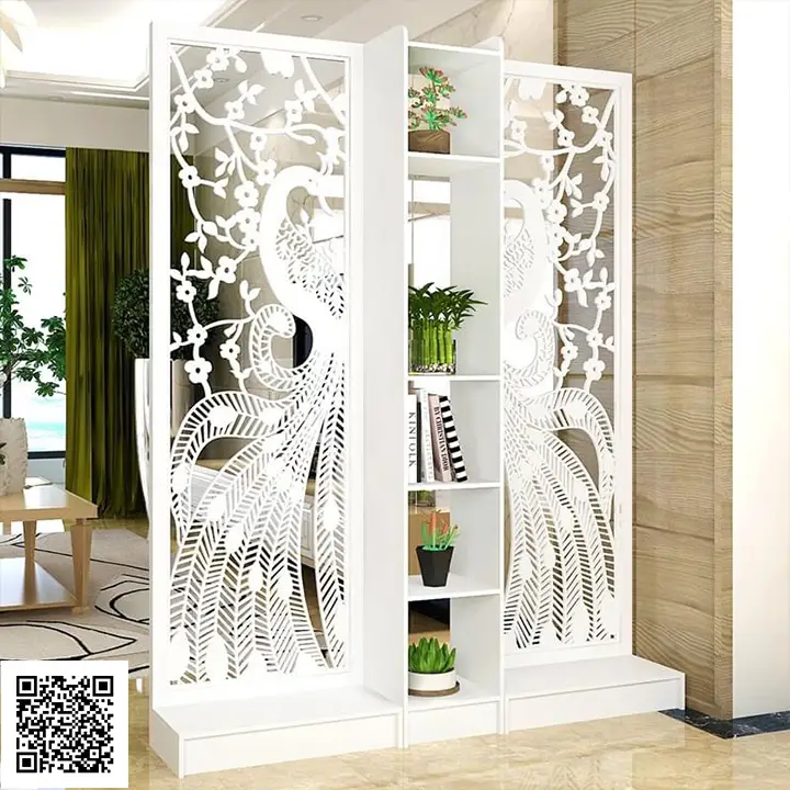 Vách ngăn, bình phong hóa giải không gian.