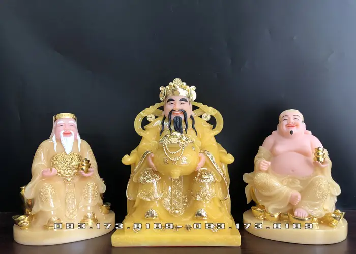 Ban Thần Tài Thổ Địa Sạch Đẹp: Tượng Ôm Tiền