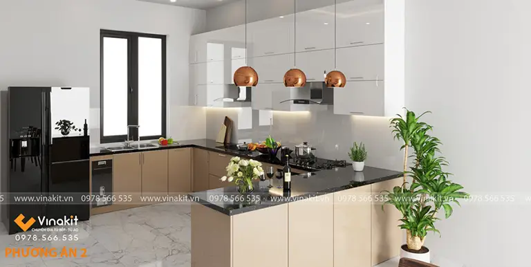 Bí Quyết Hóa Giải Bếp Bằng Đá Ruby Chuẩn Phong Thủy 7 Bếp phong thủy hài hòa, thu hút tài lộc.