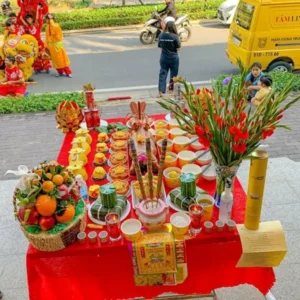 Bàn thờ cúng khai trương chuẩn đẹp