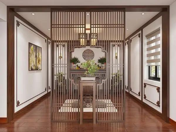 Cầu thang xung sát bàn thờ: Lỗi phong thủy.