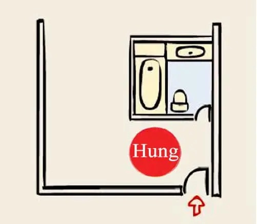 Kiêng kỵ nhà vệ sinh đối diện cửa: Hóa giải để Vượng Tài, An Gia 7 Phong thủy: Hóa giải nhà vệ sinh đối diện cửa.