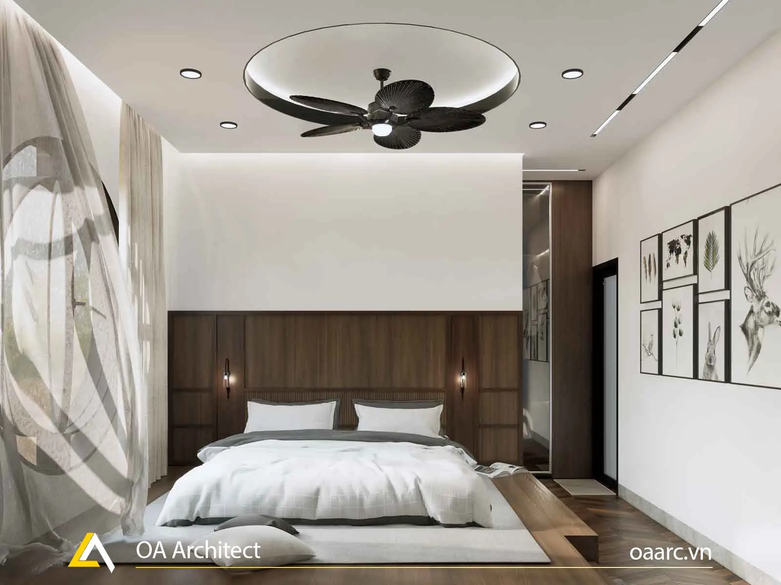 Bố trí phòng phong thủy gọn gàng, chuẩn xác.