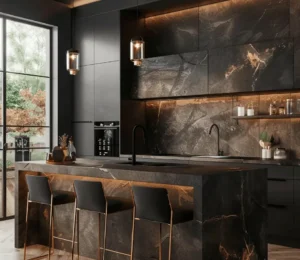 Bếp đen lạnh lẽo u ám