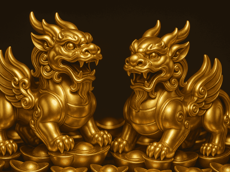 Cận cảnh Tỳ Hưu uy lực huyền bí cổ trang