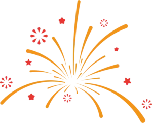 Nổ biểu tượng: Pháo hoa, mầm sống.