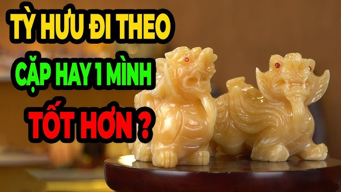 Cặp Tỳ Hưu và Tỳ Hưu đơn so sánh