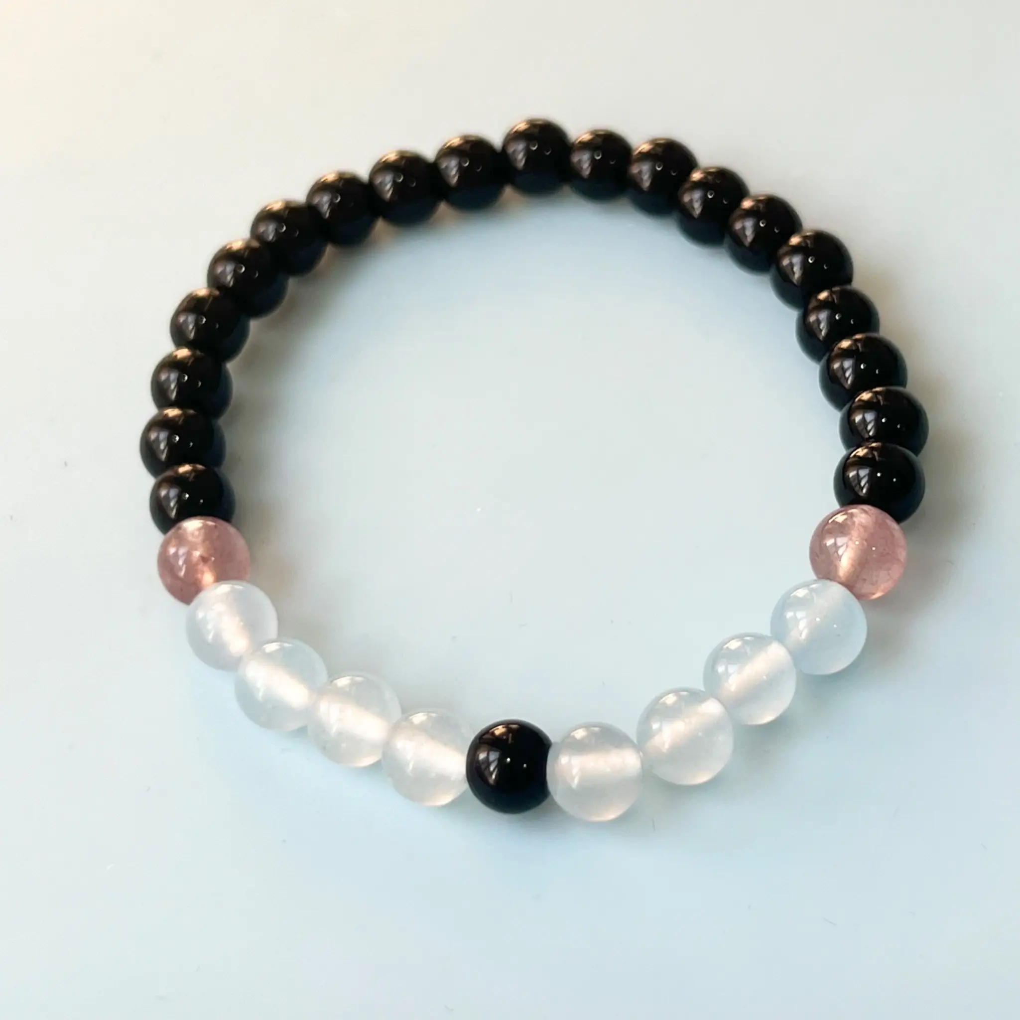 Vòng Tay Đá Aquamarine Obsidian