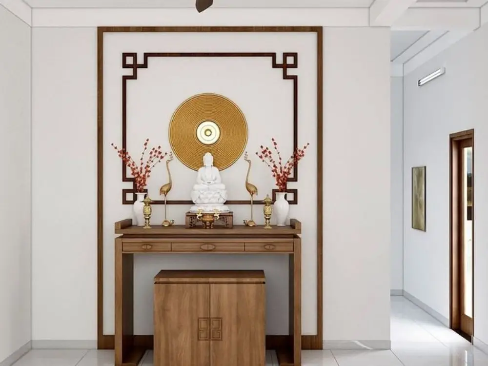 Kiêng Kỵ Đặt Gương Đối Diện Bàn Thờ: Nguyên Tắc Bố Trí Thờ Phụng Chuẩn Mực 3 Bàn thờ đối gương: Lỗi và giải pháp phong thủy.