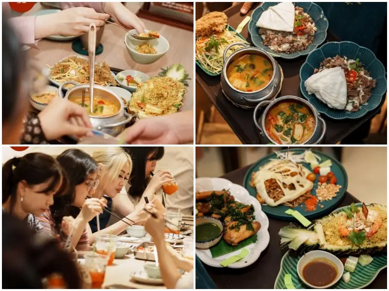 Tận hưởng ẩm thực vui vẻ, thư thái.