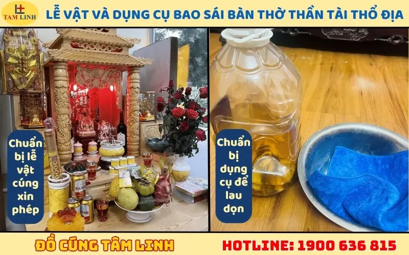 Bao Sái Bàn Thờ: Cẩm Nang Toàn Diện Cho Gia Chủ An Tâm 6 Vật phẩm lễ bao sái: Nước ngũ vị, khăn, mâm