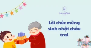 Cháu trai cười: Niềm hy vọng và bình an.